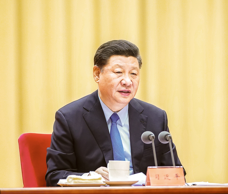2019年5月31日，“不忘初心、牢記使命”主題教育工作會議在北京召開。中共中央總書記、國家主席、中央軍委主席習(xí)近平出席會議并發(fā)表重要講話。 新華社記者 鞠鵬/攝